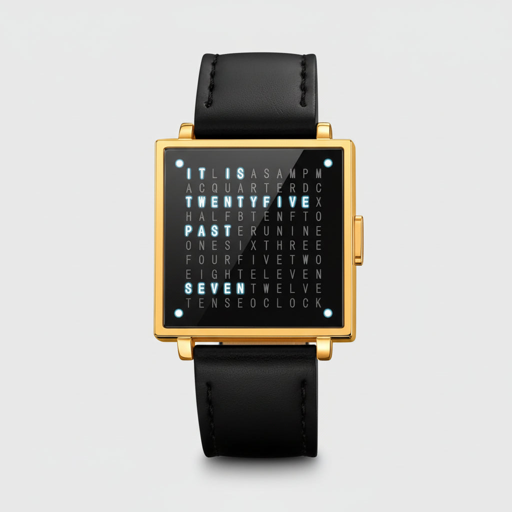 Uniek Unisex Textueel Horloge LED Verlichting Modern Design