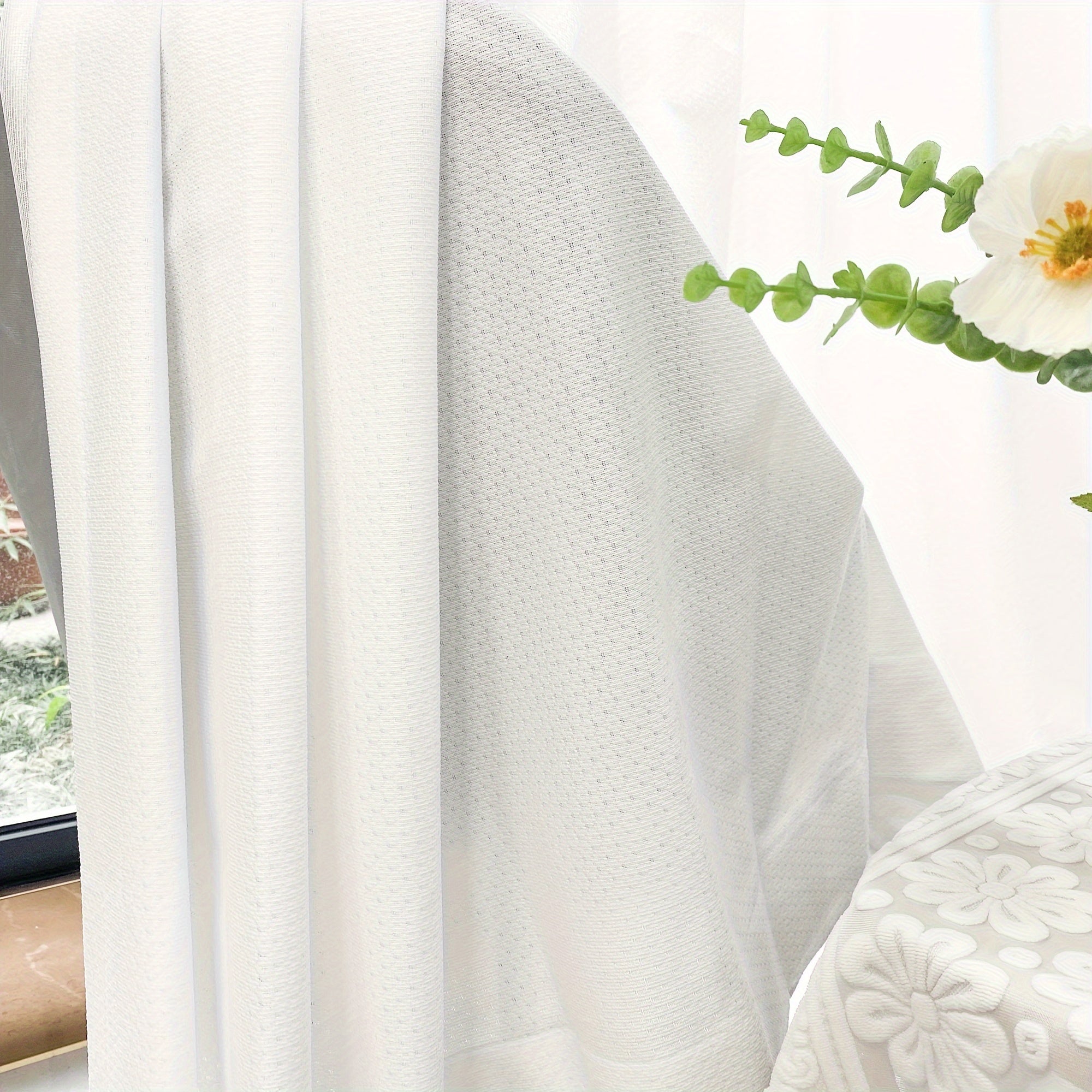 Tende Oscuranti Contemporanee - Tende a Maglia Resistenti ai Raggi UV 2 Pannelli