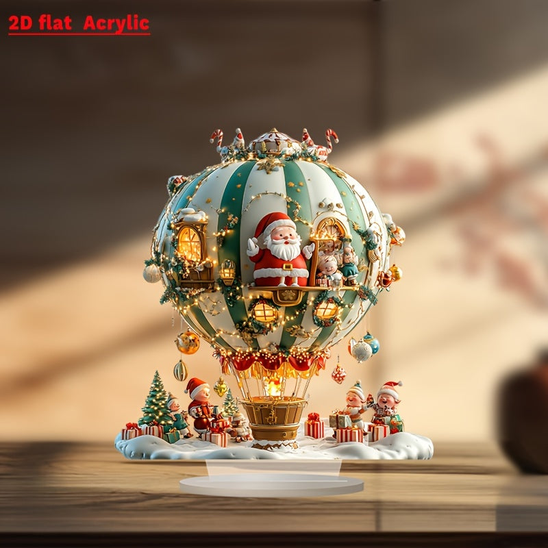 BohoBallon - Kerstman & Elfen Acryl Decoratief Bord