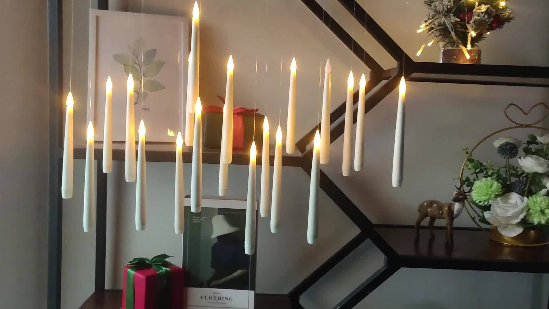 Set de 12 Velas LED Flotantes con Control Remoto – Alimentadas por Batería, Perfectas para Navidad, Halloween y Decoración del Hogar