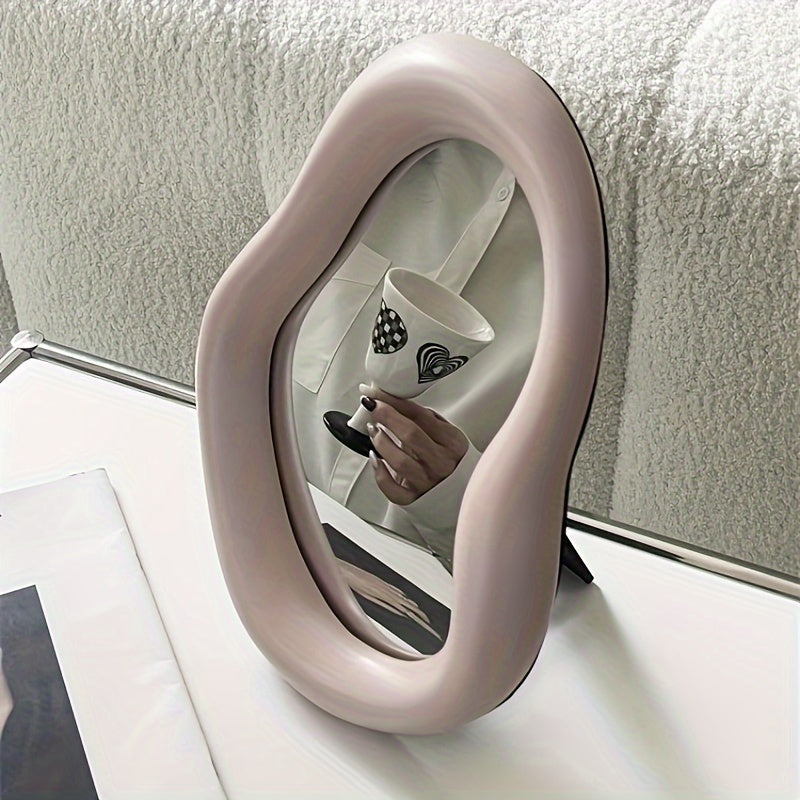 Ceramic Makeup Spiegel – Irregulier Ontwerp, Voor Slaapkamer en Dressoir Decoratie