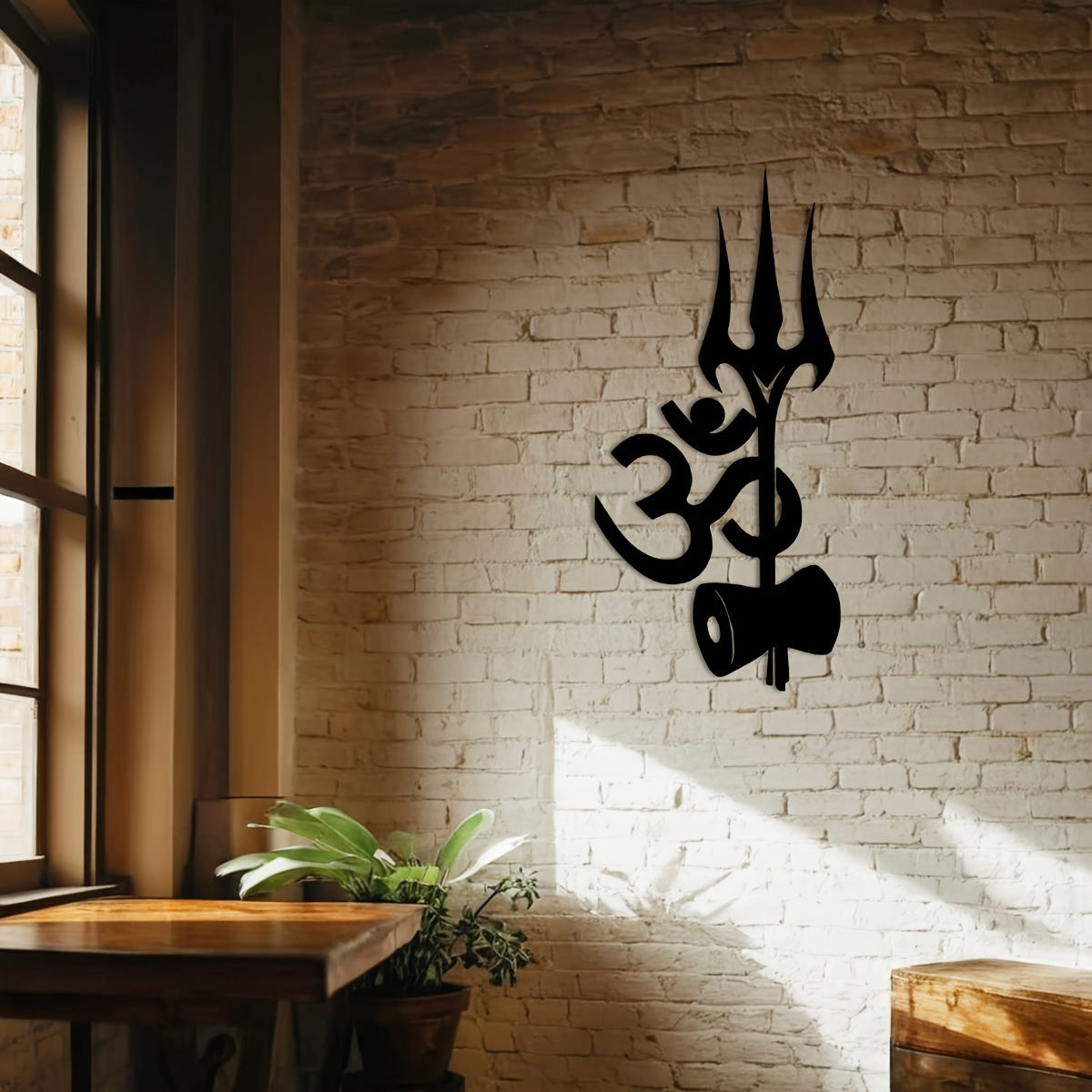 ShivaDecor - Adiyogi Metalen Wandsculptuur