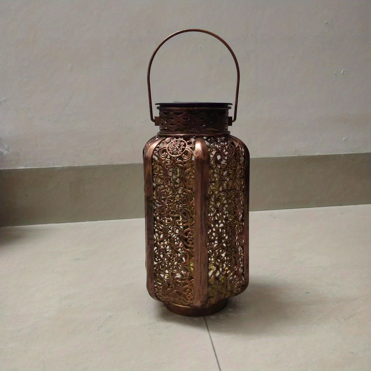 SolarLight - LED Hanging Garden Lantern, Hollow Design, Solar Energy