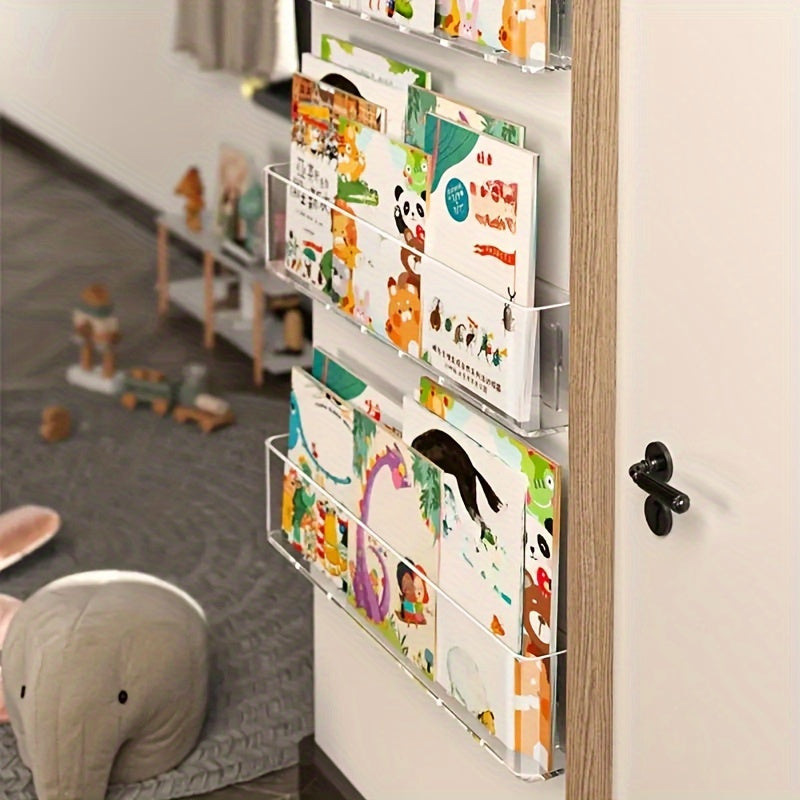 ClearView - Transparent Acrylic Bookshelf for Children's Room and Living Space