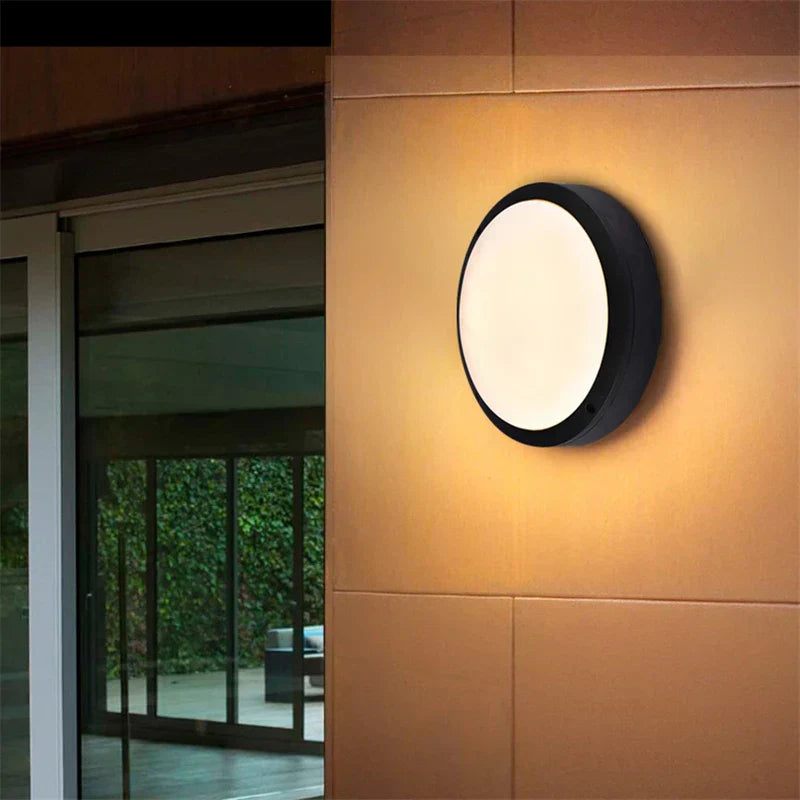 LumiRond - Weatherproof LED Wall Lamp for Outdoors – Modern Outdoor Lighting