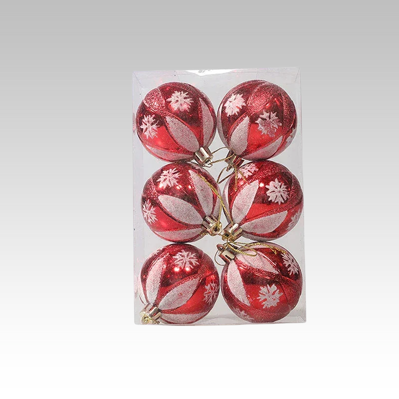 WinterGlans - Elegante Sneeuwvlok Kerstballen