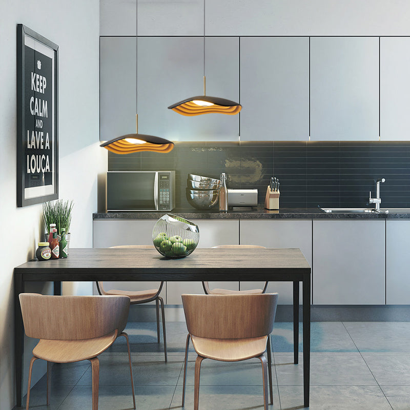 GlowSphere - Lámpara colgante LED de mediados de siglo para comedor y cocina