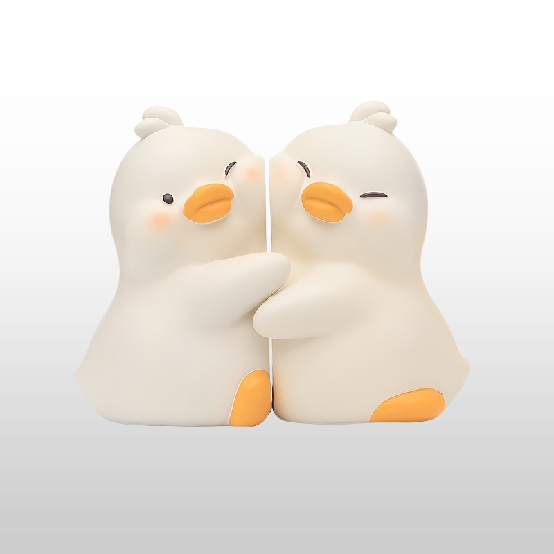 AnimalDecor - Set van Schattige Dieren Boekensteunen - Eend, Olifant, Panda