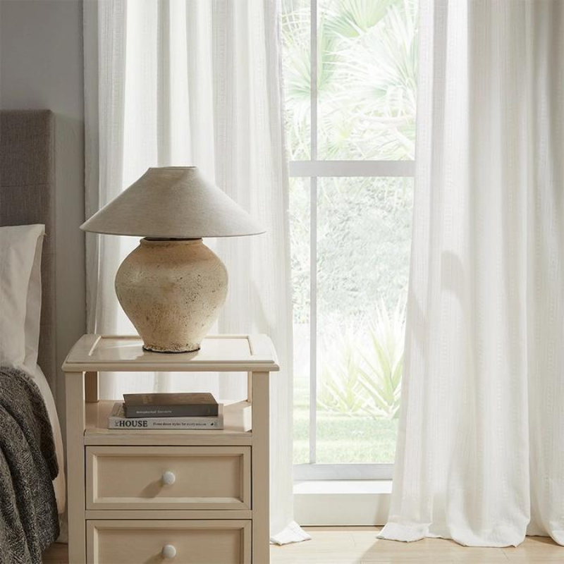 Nila Boho Semi Transparent Curtains Soft Roof