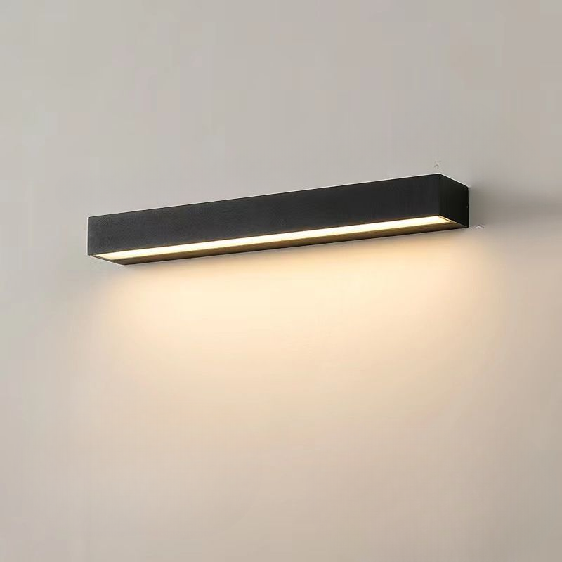 Strakke Lineaire LED Wandlamp Wit, Badkamer/Slaapkamer/Woonkamer Metaal & Acryl