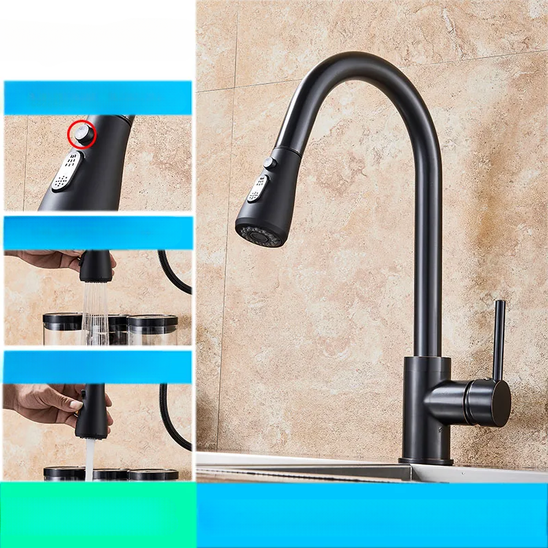 AquaFlex – Flexibele Keukenkraan met Uittrekbare Sproeikop