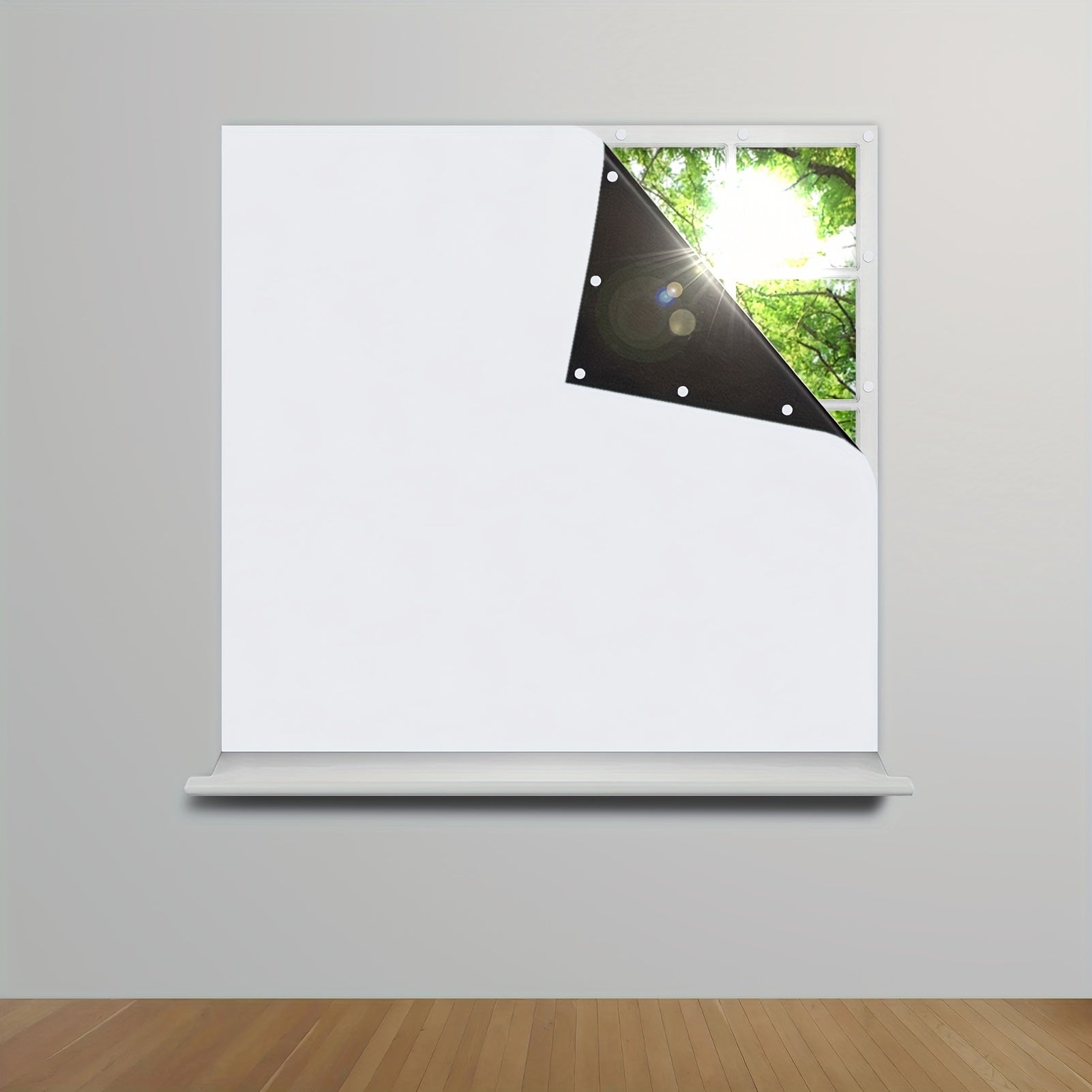 1 Pieza Cortinas Opacas - Persianas Opacas Portátiles, Cubierta de Ventanas para Dormitorio y Sala de Estar