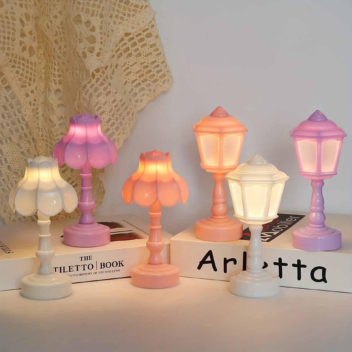 UmbrellaGlow - Charmante Mini Tafellamp in Vintage Stijl