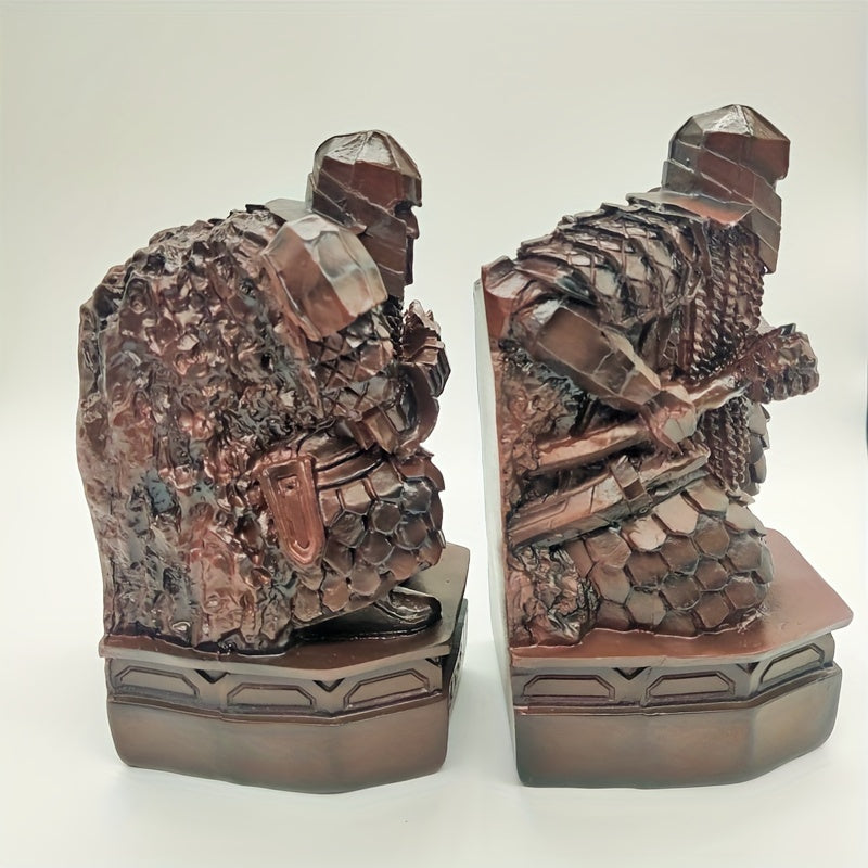 DwarfTreasure - Eenzame Berg Schat Boekenstoppen - Decoratieve Dwerg Beeld Ornamenten