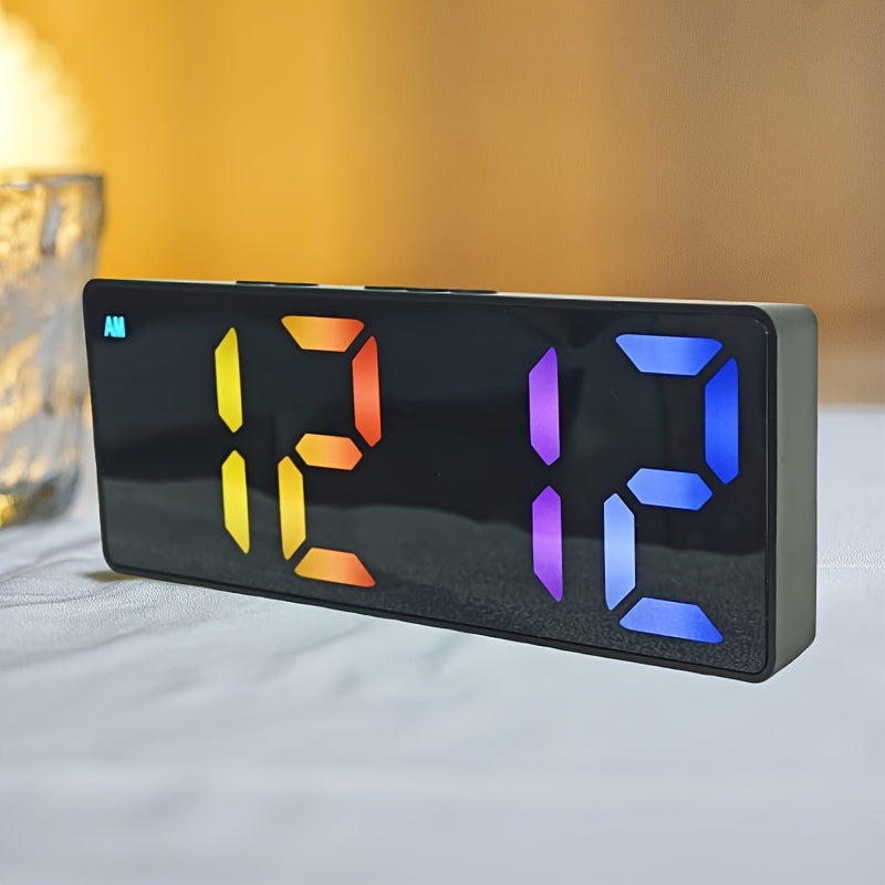 DigiTime - Moderne LED Wekker met Datumweergave en Instelbare Helderheid