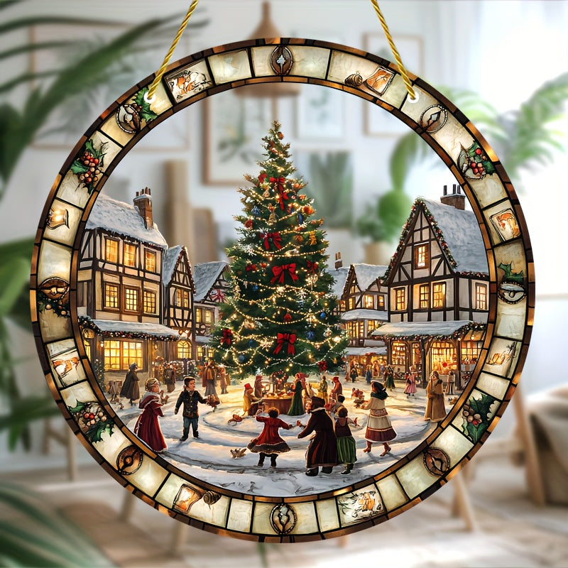 XmasZonvanger - 20cm Acryl Kerst Wanddecoratie voor Thuis & Kantoor