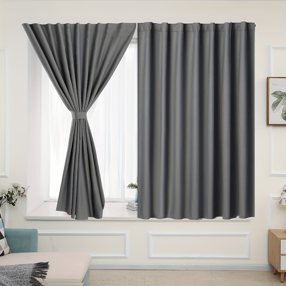 Tende Oscuranti - 2 Pezzi di Pannelli Tenda Oscuranti per Camera da Letto e Soggiorno