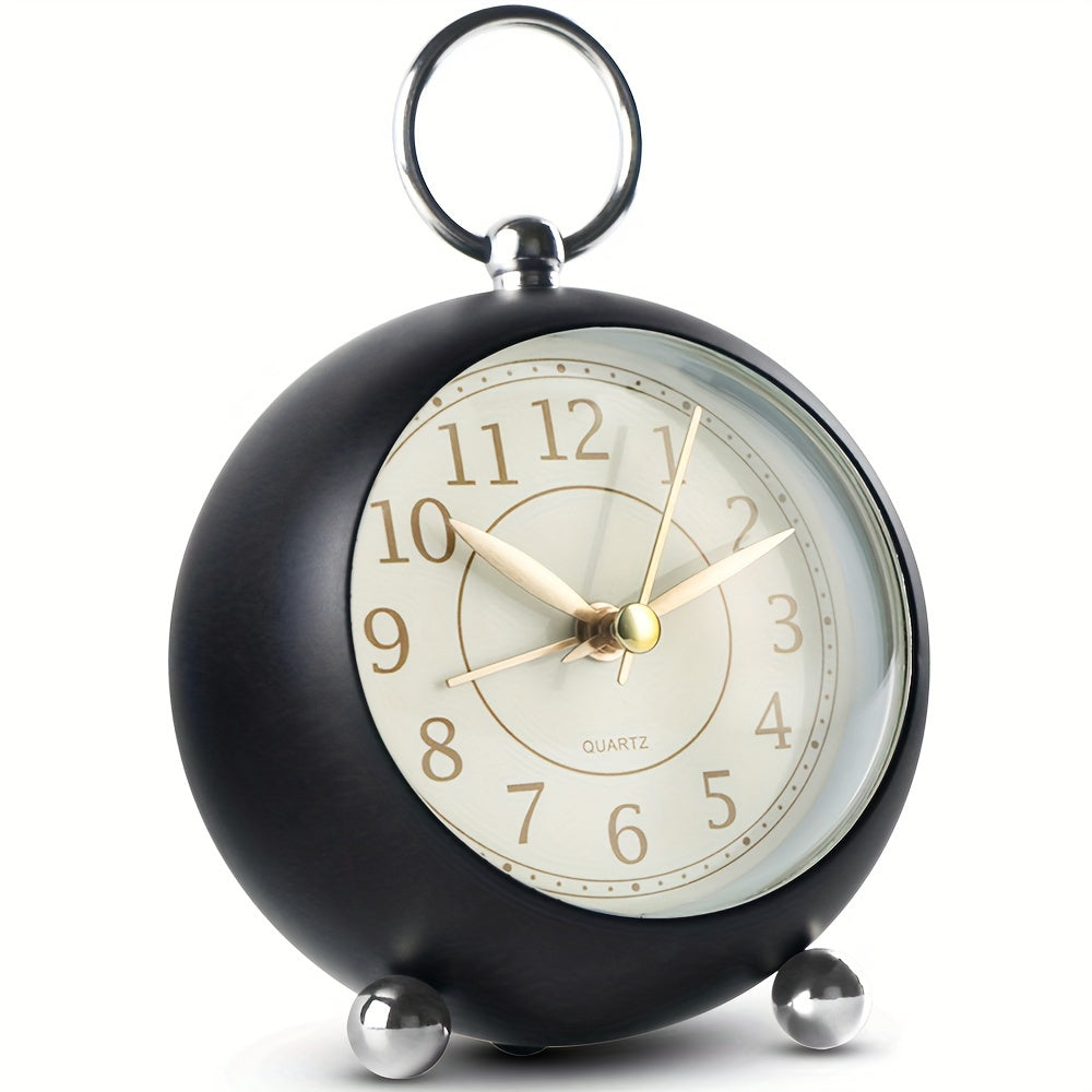 RetroTime - Geluidloze Analoge Wekker met Nachtlicht