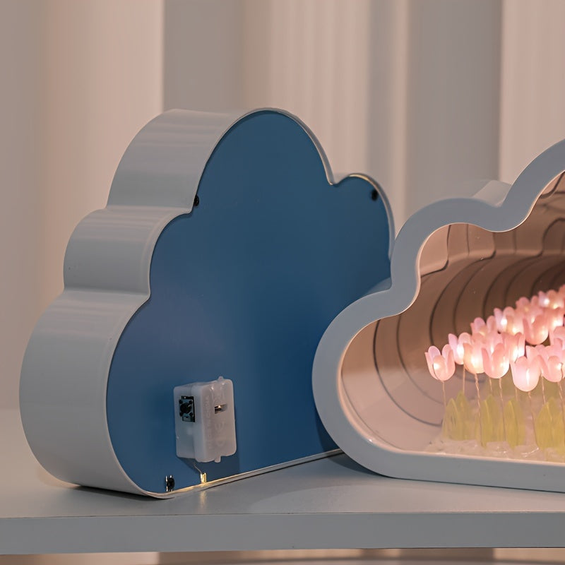 TulipGlow - Candeeiro Noturno LED Tulipa para Decoração de Quarto