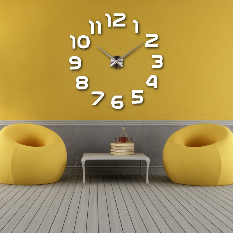 Grande Orologio da Parete 3D in Acrilico