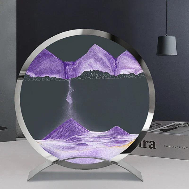 SandFlow - LED Zandkunst Tafellamp met Bewegende Zandpatronen voor Ontspanning