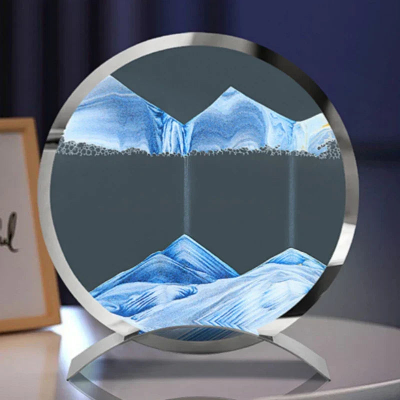 SandFlow - LED Zandkunst Tafellamp met Bewegende Zandpatronen voor Ontspanning
