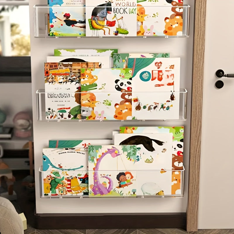 ClearView - Transparante Acryl Boekenplank voor Kinderkamer en Woonruimte