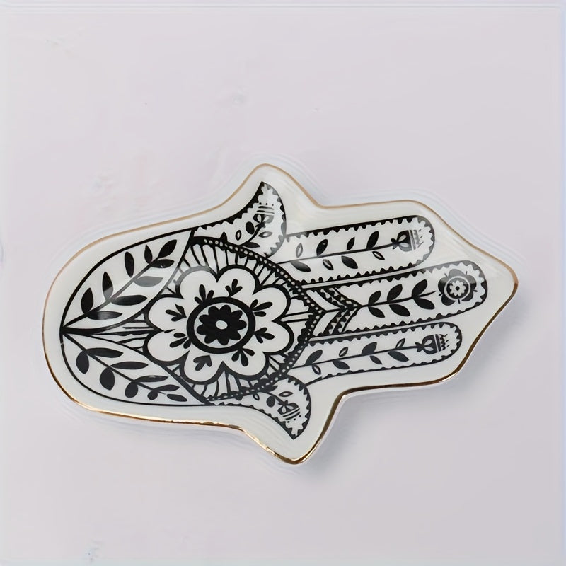 PalmTray - Vassoio Ovale in Ceramica per Gioielli