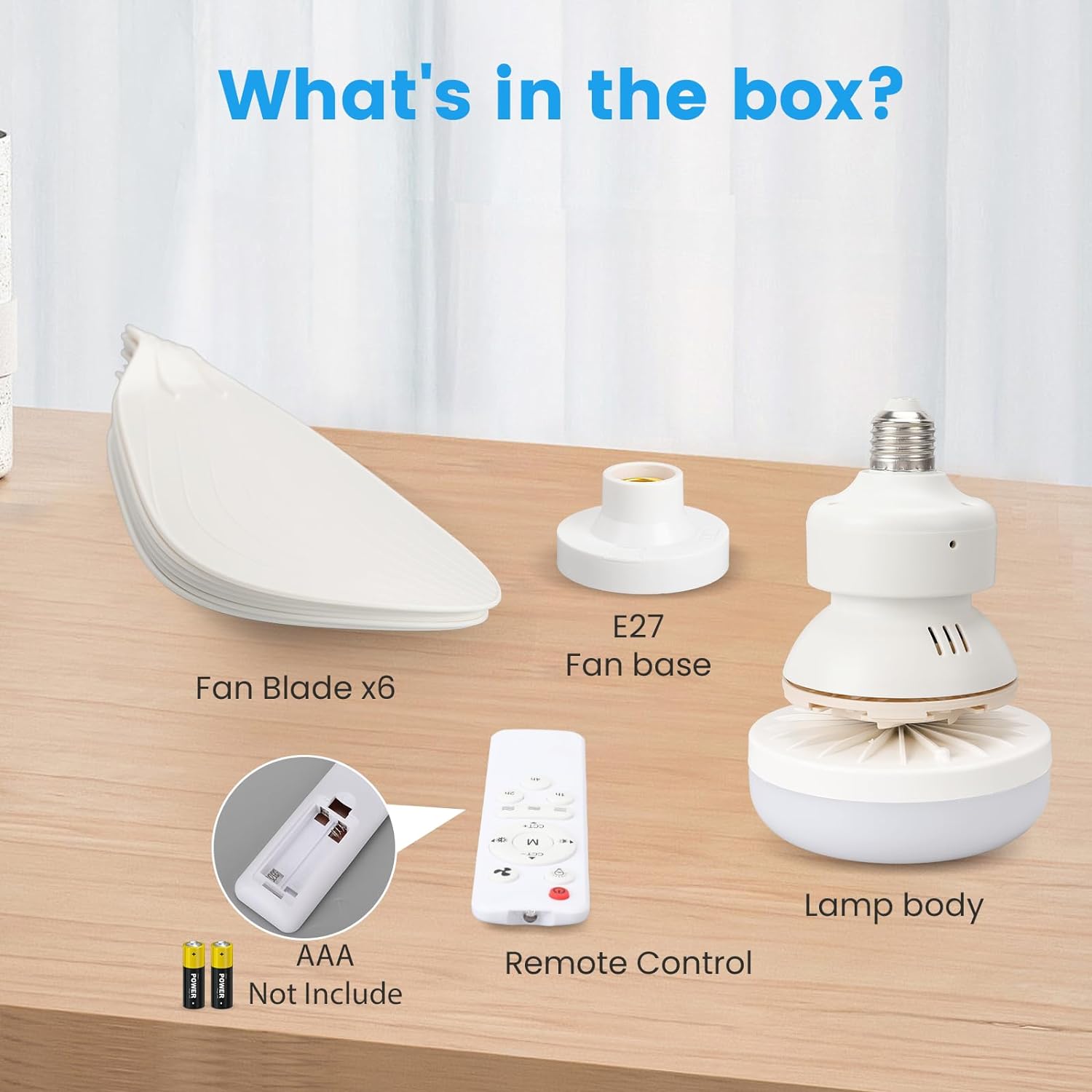 Ventilatore da soffitto con telecomando e illuminazione LED regolabile