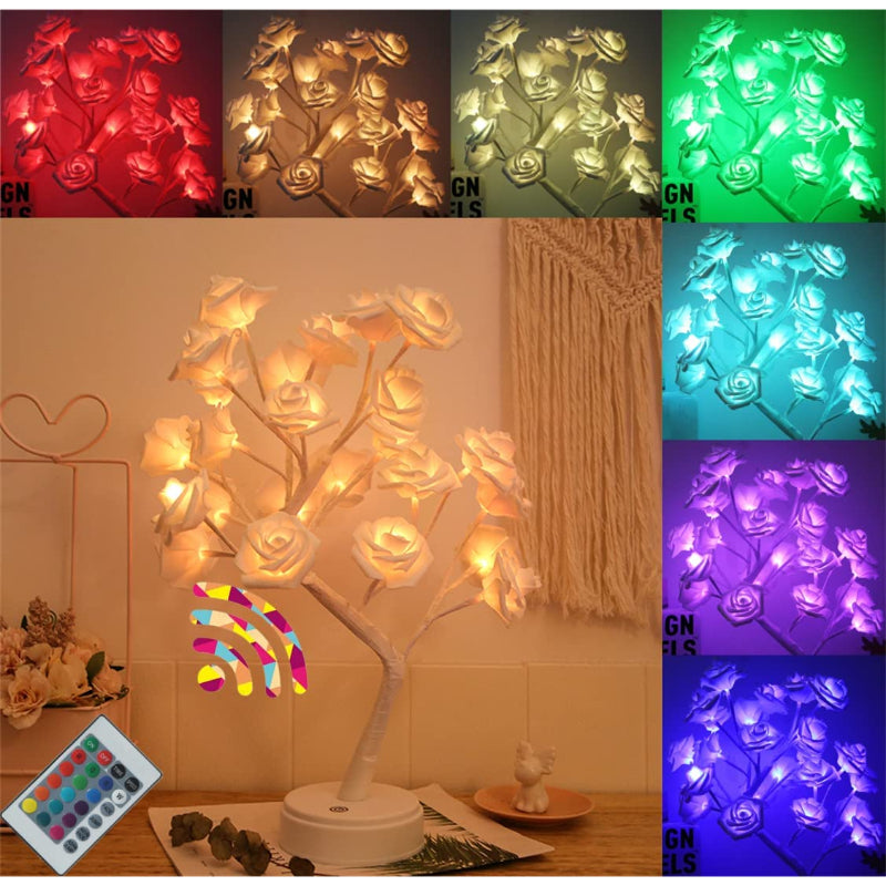 Rozenboom Night Lamp with Remote Control - 16 Colors Adjustable