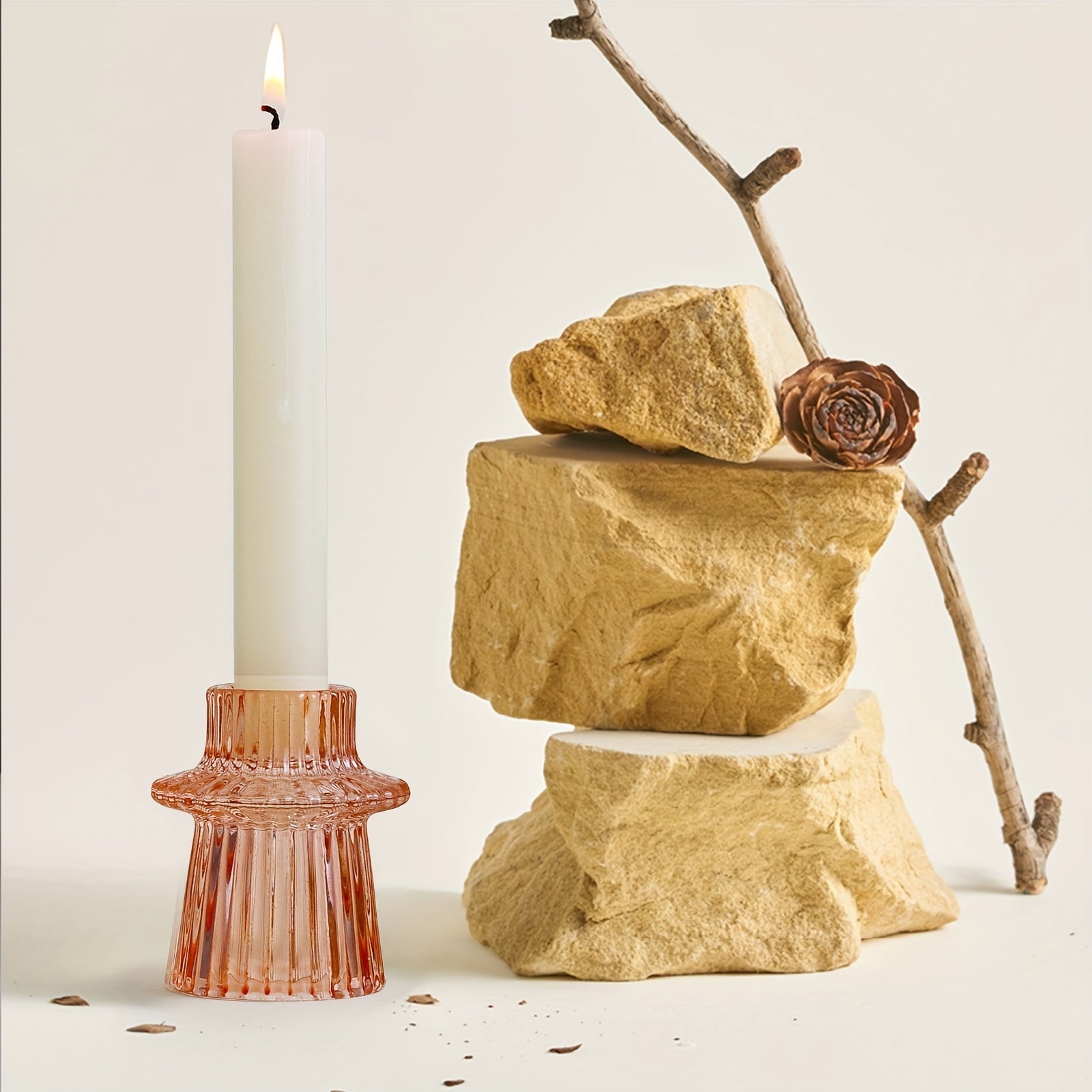 3/6-delige Glazen Kaarsenhouders - Perfect voor Tafeldecoratie en Bruiloften