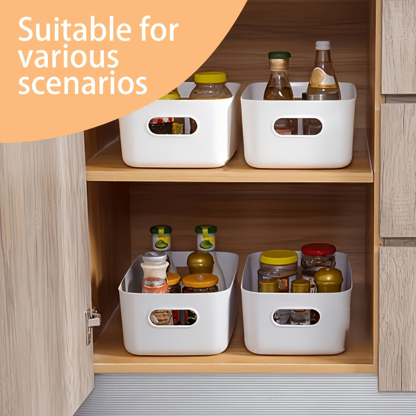 Set di 10 Scatole Portaoggetti - Organizer in Plastica Leggera