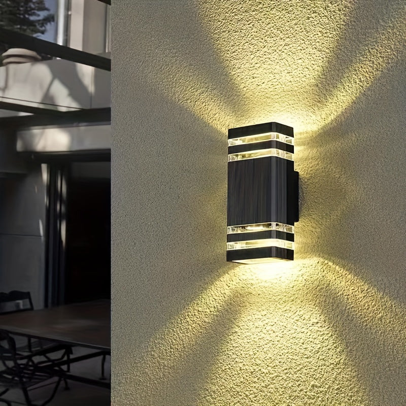 DualWall - Double-Headed Outdoor Wall Lamp, Modern Design, Wired