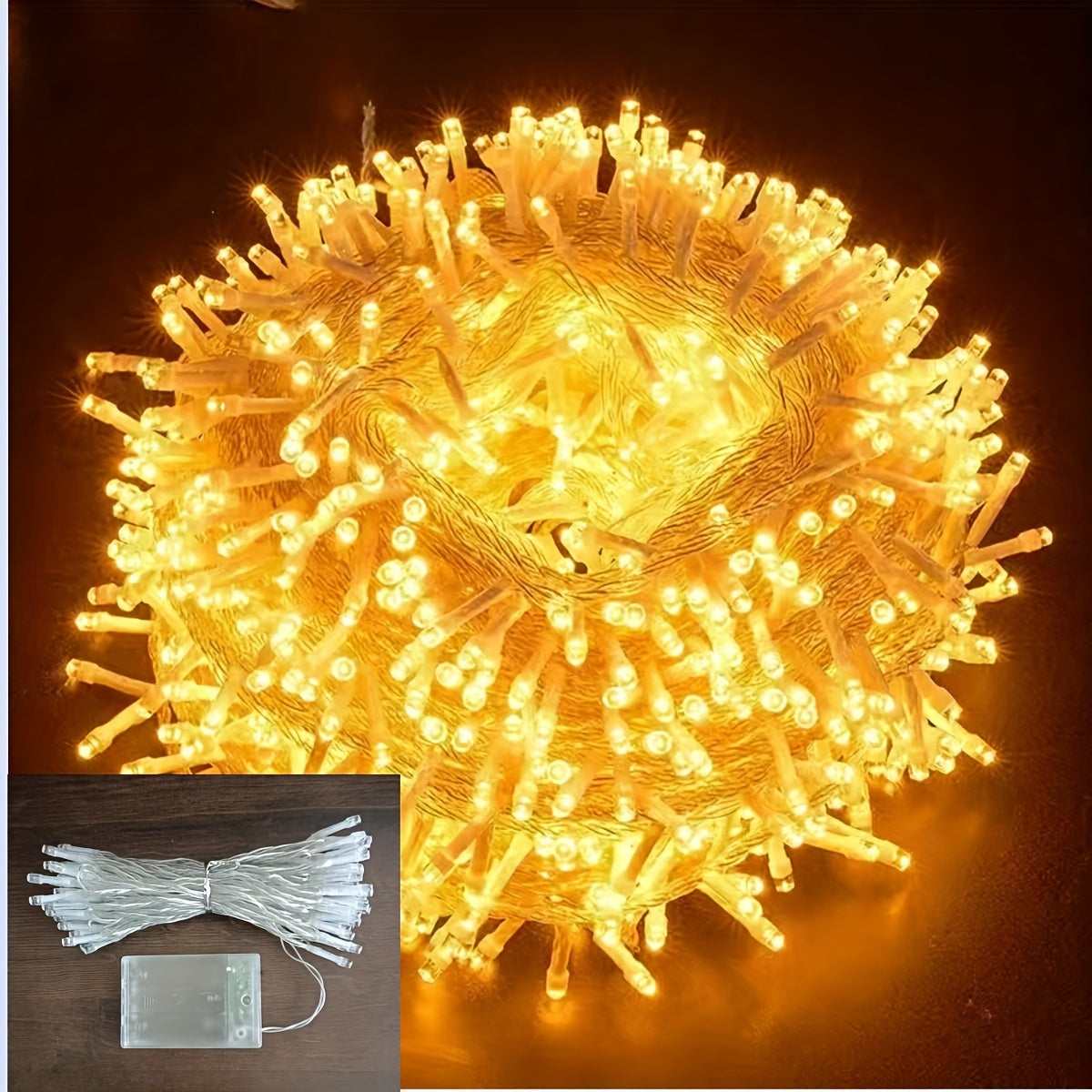 LuxeGlow - Festive LED String Lights 10m, Multi-Color