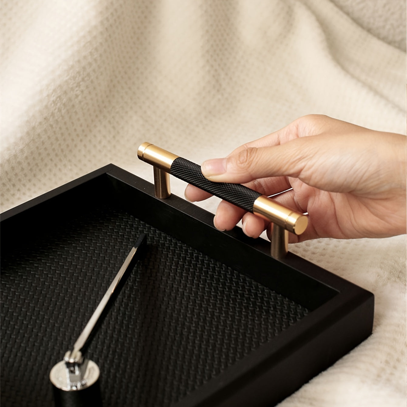 WoodBox - Houten Sieradenlade met Handgrepen | Decoratieve Bureaubak