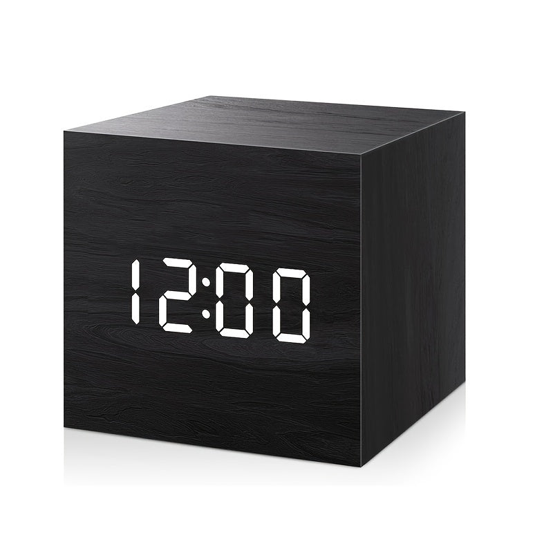 WoodTime - Houten Wekker met LED Display