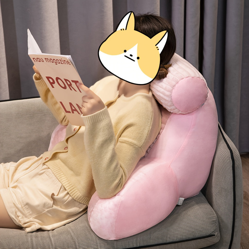 Cuscino da Letto in Peluche con Supporto Lombare - Morbido Sostegno Lombare per Letto e Divano, Quattro Stagioni