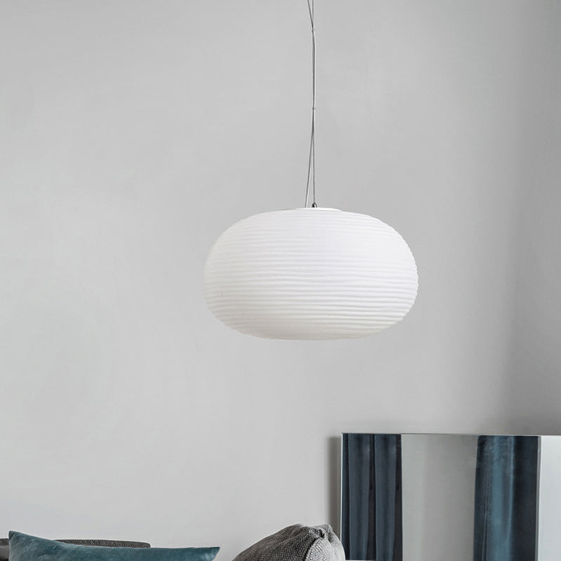 Ceiling Pendant Lamp - Modern Ribbed Glass Lamp
