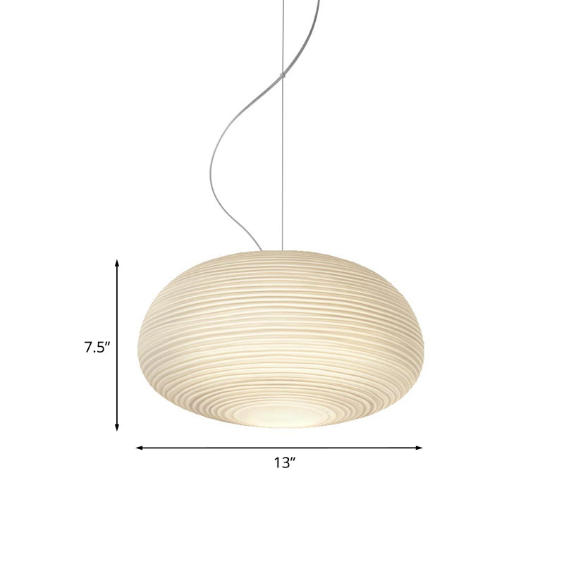 Ceiling Pendant Lamp - Modern Ribbed Glass Lamp