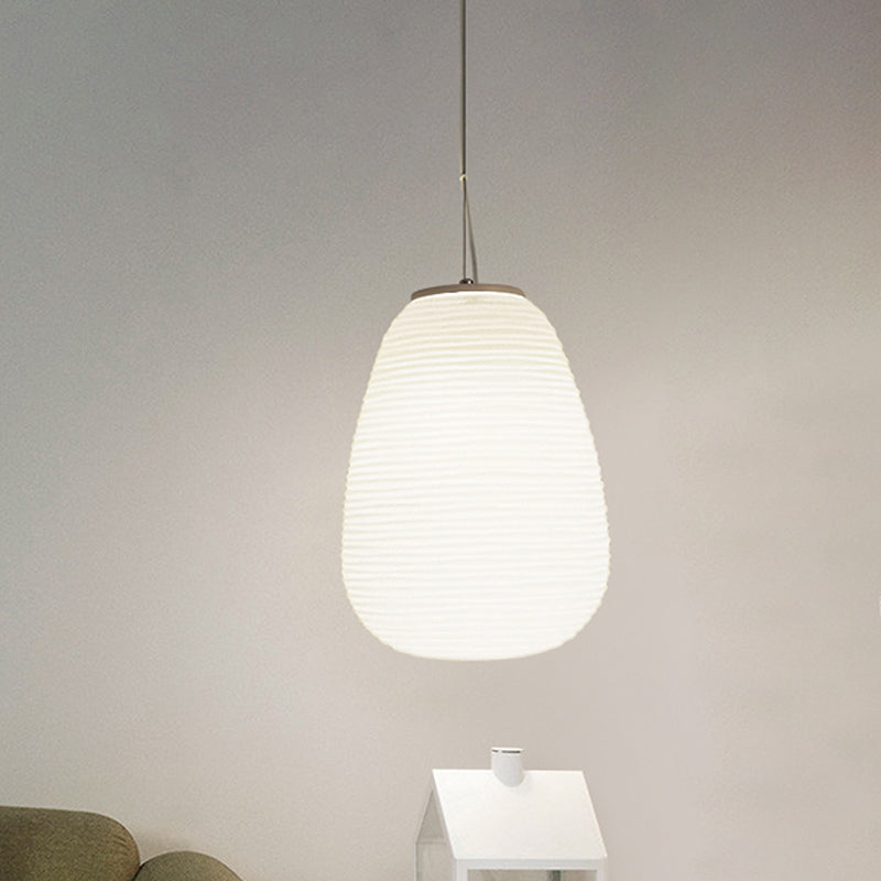 Ceiling Pendant Lamp - Modern Ribbed Glass Lamp