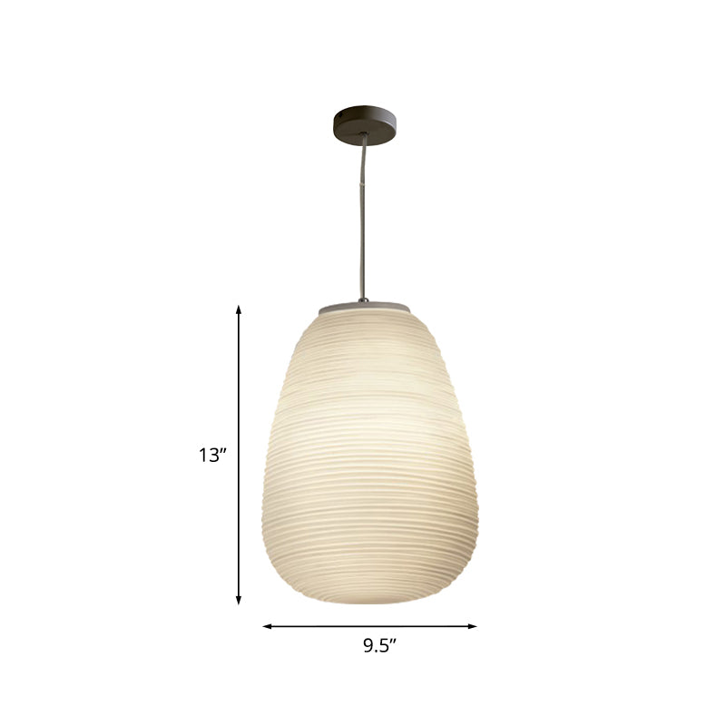 Ceiling Pendant Lamp - Modern Ribbed Glass Lamp