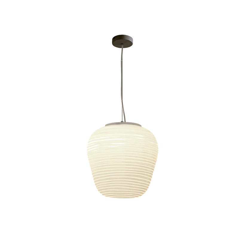 Ceiling Pendant Lamp - Modern Ribbed Glass Lamp