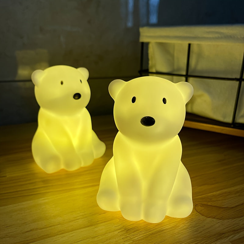 PolarGlow - Cartoon IJsbeer Nachtlampje met LED Uplight
