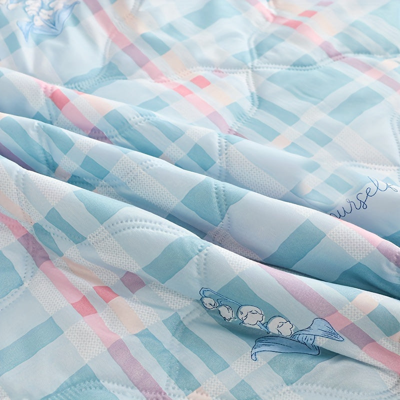 Soft & Lightweight Summer Blanket - Breathable and Skin-Friendly Throw for Sofa, Air Conditioning, and Multiple Uses