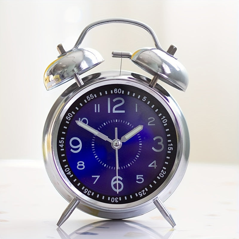 RetroBell - Stille Analoge Wekker met Achtergrondverlichting
