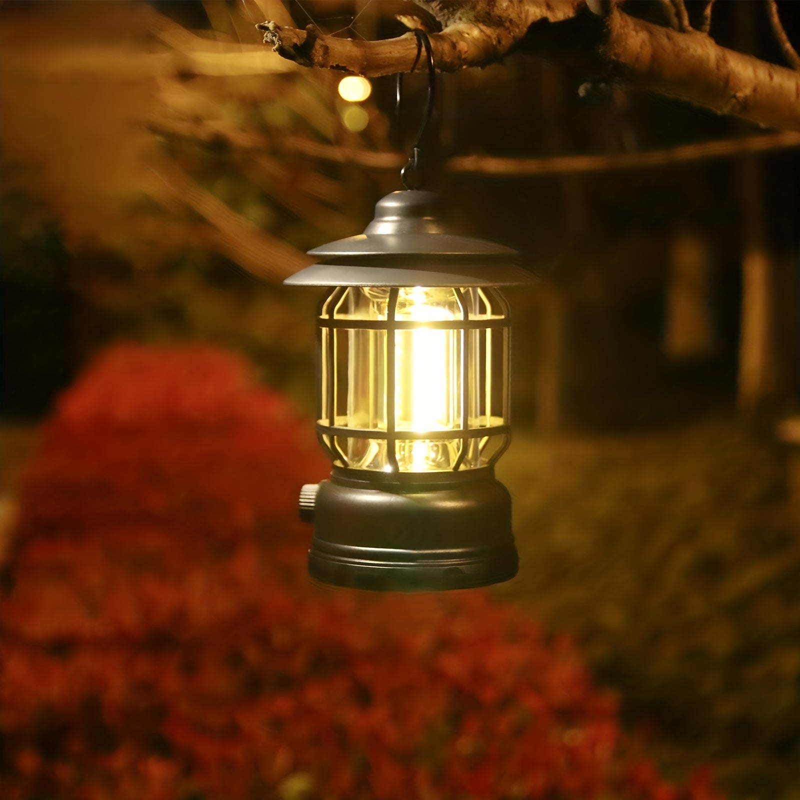 RetroLight - Dimmable Outdoor Camping Lamp with USB, Rechargeable LED Lighting