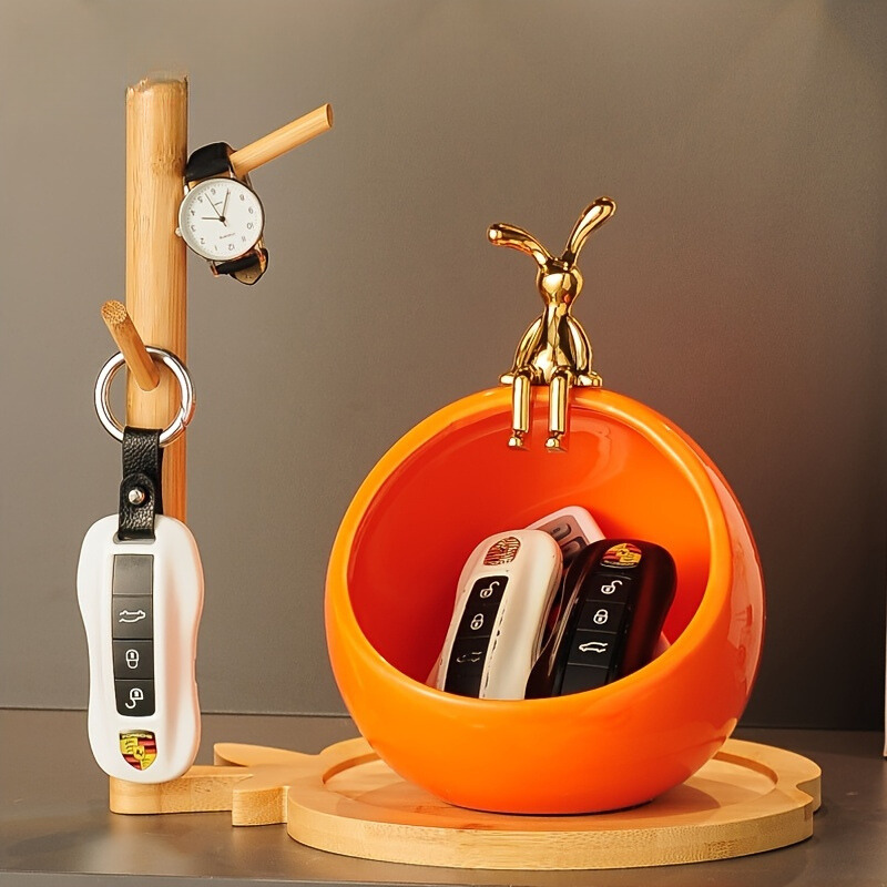 DeerBox - Moderne Keramische Opbergkom met Metalen Hertendeksel