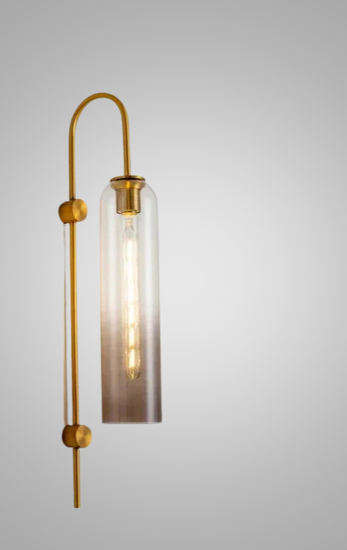 GlassGlow - Lámpara de pared moderna de vidrio con LED