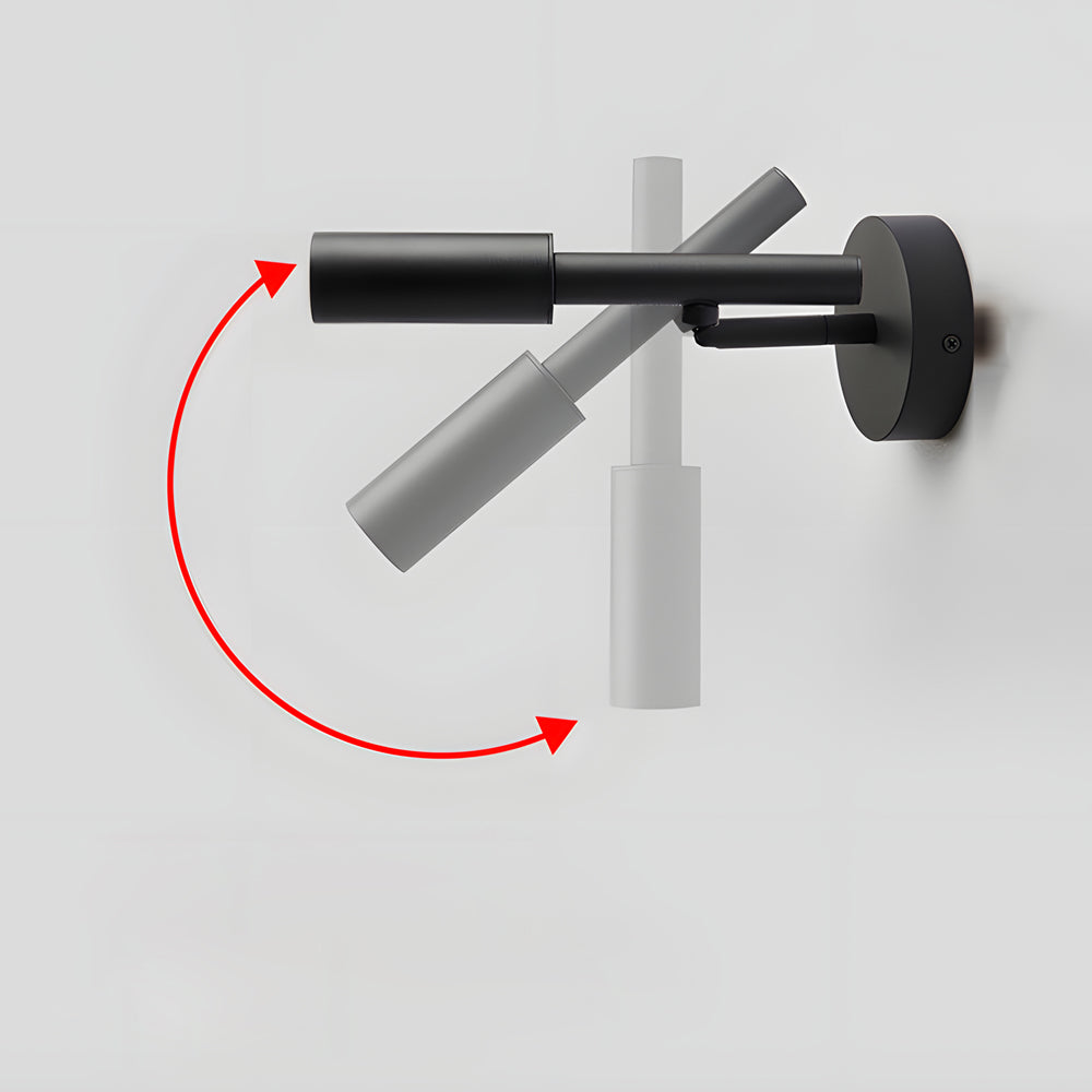 Lámpara de pared ajustable Tubino con atenuación de 3 niveles