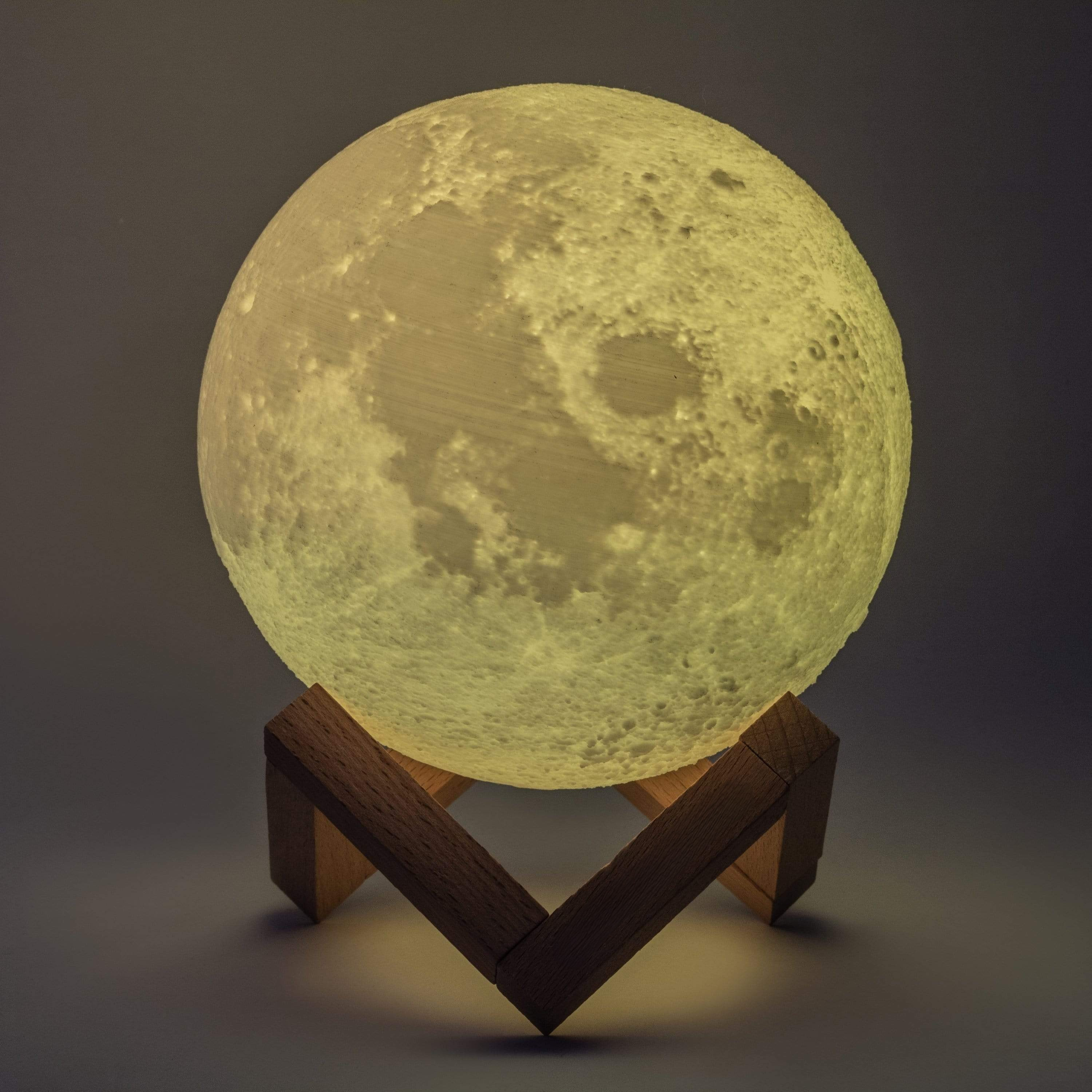 LunarGlow - Lámpara de luna inalámbrica con detalle 3D